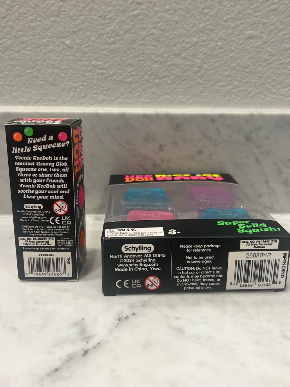 NeeDoh Nice Ice Baby (4-pack) and Teenie NeeDoh (3-pack) - Picture 3 of 5